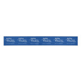 scriptnaam White Blue Merry Christmas Grosgrain Lint (Voorkant)