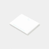 Scriptnaam, zwaan, licht Blauwgroen aanpassen Post-it® Notes (Schuin)
