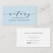 scriptnotarisleningtekenaar visitekaartje (Voorkant / Achterkant)