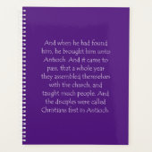Scriptnotering Acts 11 26 Planner (Voorkant)
