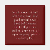 Scriptnotering John 4 14 Magneet (Voorkant)