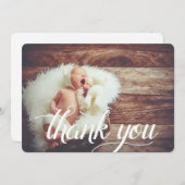 scriptobedekking | Platte dank u fotokaart Bedankkaart (Voorkant / Achterkant)