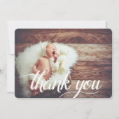 scriptobedekking | Platte dank u fotokaart Bedankkaart (Voorkant)