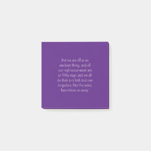 Scriptofferte: Isaiah 64 6 Post-it® Notes