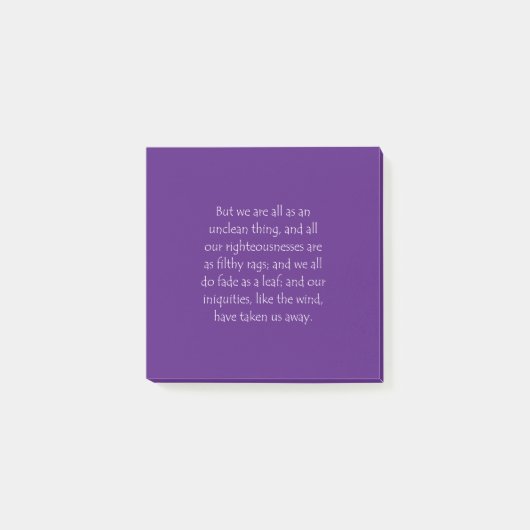 Scriptofferte: Isaiah 64 6 Post-it® Notes (Voorkant)