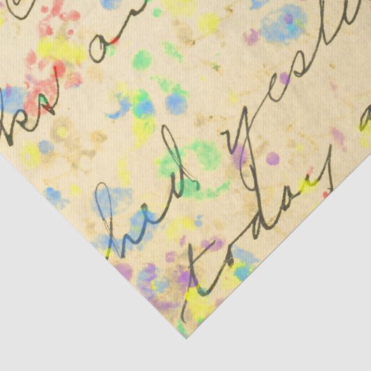 scriptpapier voor het verfweefsel ontleken tissuepapier (Detail)