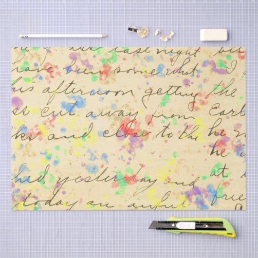  scriptpapier voor het verfweefsel ontleken tissuepapier (Craft)