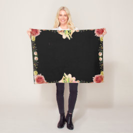 Scriptpsalm 9, Floral Fleece Deken