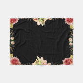 Scriptpsalm 9, Floral Fleece Deken (Voorkant (Horizontaal))