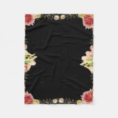 Scriptpsalm 9, Floral Fleece Deken (Voorkant)