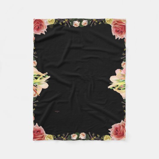 Scriptpsalm 9, Floral Fleece Deken (Voorkant)