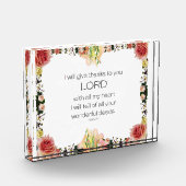 Scriptpsalm 9, Floral Fotoblokken (Links)