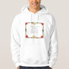 Scriptpsalm 9, Floral Hoodie