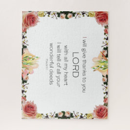 Scriptpsalm 9, Floral Legpuzzel