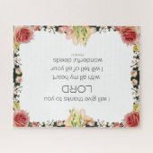 Scriptpsalm 9, Floral Legpuzzel (Horizontaal)