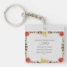 Scriptpsalm 9, Floral
