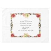 Scriptpsalm 9, Floral Tafelkleed (Voorkant (Horizontaal))