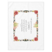 Scriptpsalm 9, Floral Tafelkleed (Voorkant)