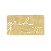 Scripts Afstudeerder Gold Etiket (Voorkant)