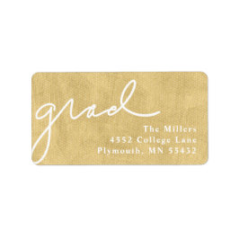 Scripts Afstudeerder Gold Etiket