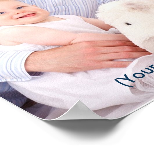 Scripts en foto-Vaderdag Poster (Hoek)