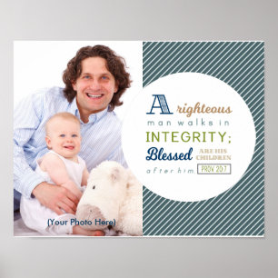 Scripts en foto-Vaderdag Poster