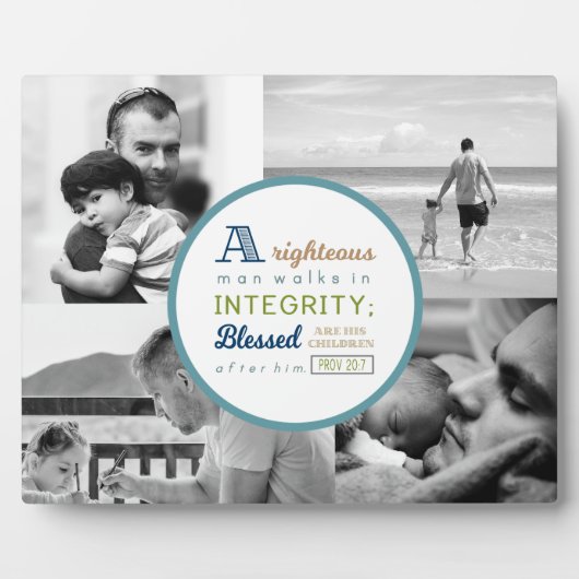 Scripts en fotocollage voor papa fotoplaat (Voorkant)