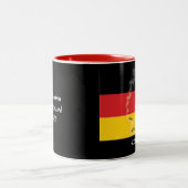 Scripts Gepersonaliseerd DUITSLAND VLAG MAP Black Tweekleurige Koffiemok (Center)