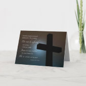 Scripts - Hij is Risen Cross Feestdagen Kaart (Voorkant)