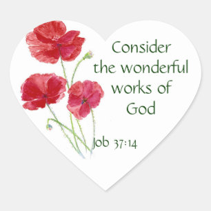 Scripts, Inspirerend, Citaat, Bloem, Papaver Hart Sticker