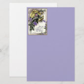 Scripts met bloemen briefpapier (Voorkant / Achterkant)