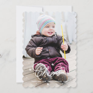 Scripts nieuwe jaarlijkse fotokaart feestdagenkaart