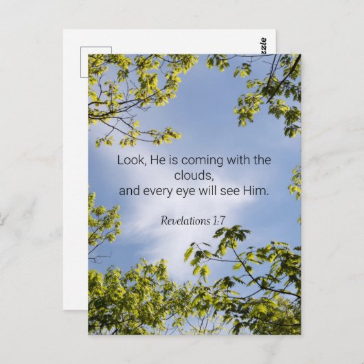 Scripts, onthullingen 1:7, briefkaart (Voorkant / Achterkant)