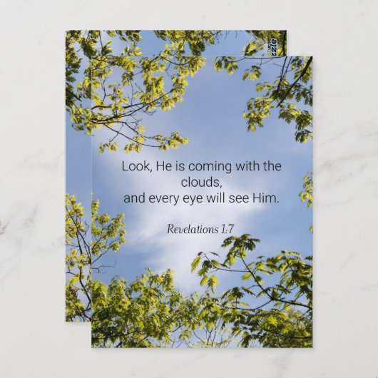 Scripts, onthullingen 1:7, briefkaart (Voorkant / Achterkant)