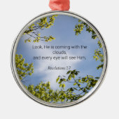 Scripts, onthullingen 1:7, metalen ornament (Voorkant)