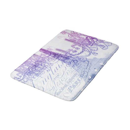 scripts paarse chandelier paris eiffel tower badmat (Gekanteld)