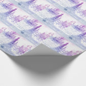 scripts paarse chandelier paris eiffel tower cadeaupapier (Hoek)