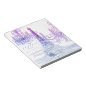 scripts paarse chandelier paris eiffel tower notitieblok (Schuin)