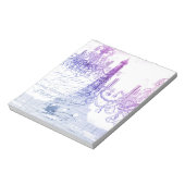 scripts paarse chandelier paris eiffel tower notitieblok (Linkerzijde)