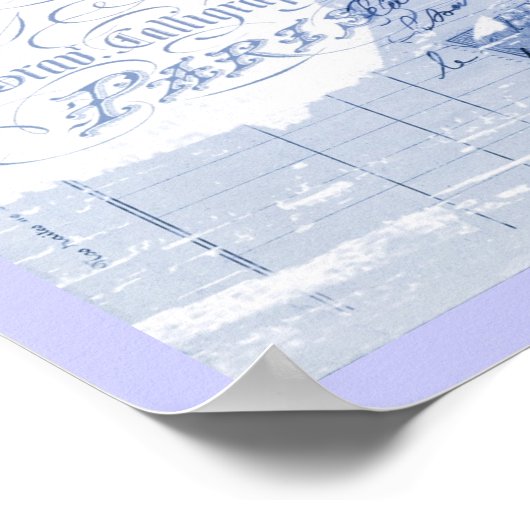 scripts paarse chandelier paris eiffel tower poster (Hoek)