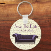 scripts paris chandelier bruiloft sleutelhanger (Voorkant)