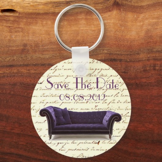  scripts paris chandelier bruiloft sleutelhanger (Voorkant)