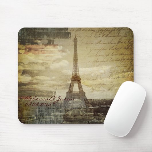 scripts Paris Eiffel Tower Wedding Muismat (Met muis)