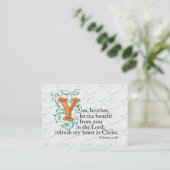 Scripts uit Bijbel Visitekaartje (Staand voorkant)