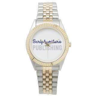 Scriptschrijvers Publishing Navy Blue/Grey Watch Horloge