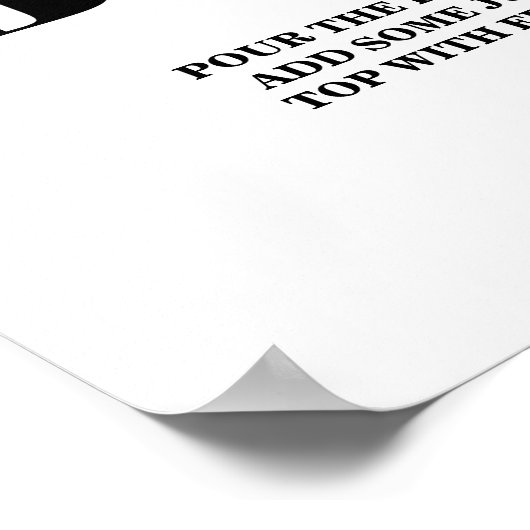 Scriptstempel voor Mimosa Bar Vrijgezellenfeest Poster (Hoek)