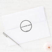 Scriptsticker Ronde Sticker (Envelop)