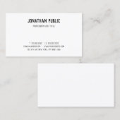 Scripttekst Eenvoudige Sjabloon Elegant Profession Visitekaartje (Voorkant / Achterkant)