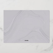 Scripttypografie Afstuderen fotokaart Folie Uitnodiging (Achterkant)