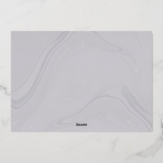 Scripttypografie Afstuderen fotokaart Folie Uitnodiging (Achterkant)